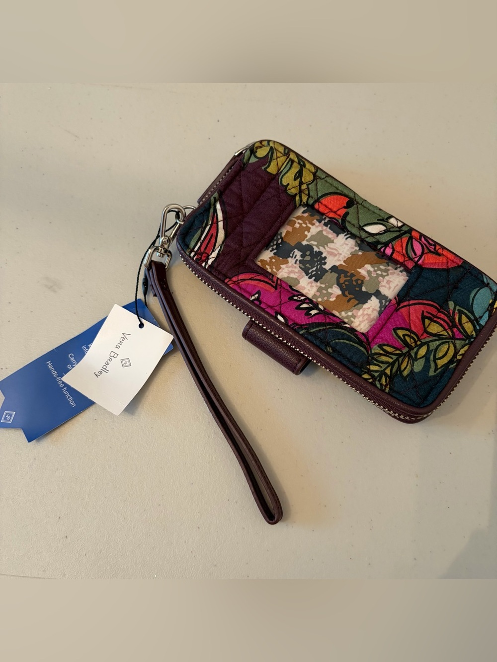 NWT Vera Bradley Autumn Leaves RFID Smartphone Wristlet
